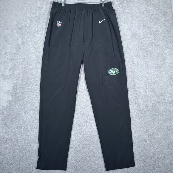 Nike New‎ York Jets Pants Mens Size XL Black Player Team Issued Dri-Fit Football - Picture 1 of 11